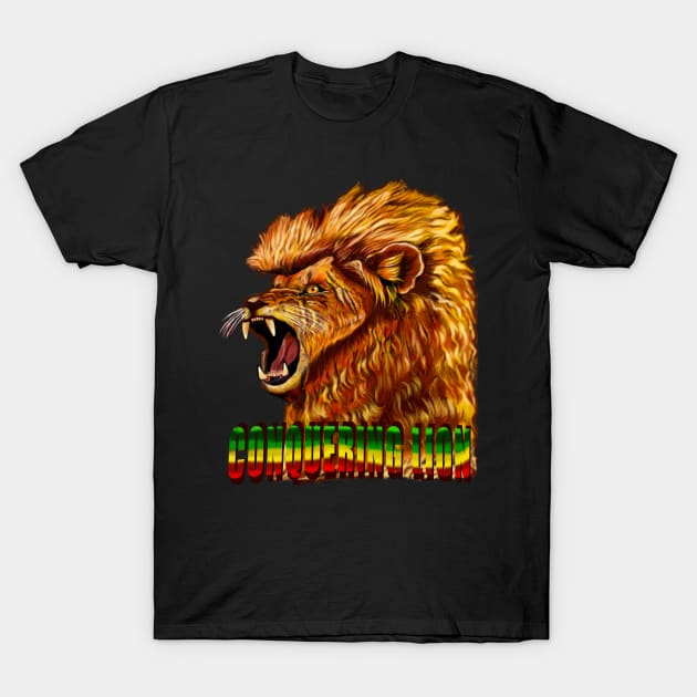 The conquering lion T-Shirt by Artonmytee